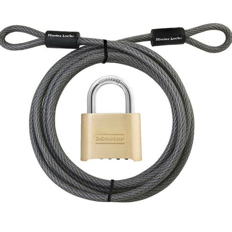 steel cable padlock